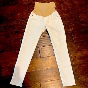 White AG maternity jeans